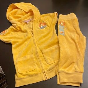 Juicy couture kids matching terry cloth set